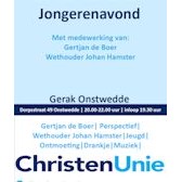 Jongerenavond ChristenUnie posterklein